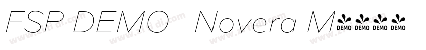 FSP DEMO   Novera M字体转换